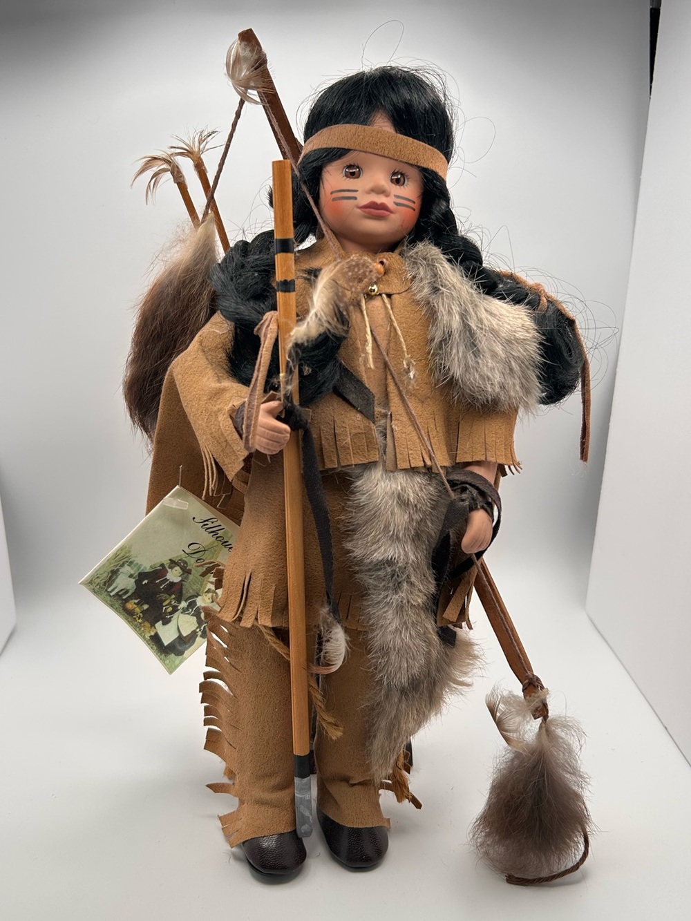 NWOT Silhouette Dolls Native American Inspired Boho Chic Collectible Doll